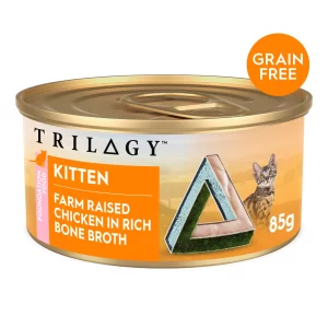 TRILOGY KITTEN CHICKEN IN BONE BROTH 85GX24