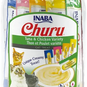 INABA CAT CHURU PUREE 50P TUNA CHICKEN VARIETIES 50X0.5oz