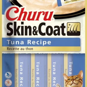 INABA CAT CHURU PUREE SKIN & COAT TUNA 6X2oz
