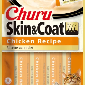 INABA CAT CHURU PUREE SKIN & COAT CHICKEN 6X2oz