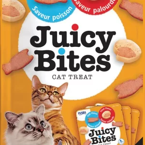 INABA CAT JUICY BITES FISH & CLAM 6X1.2oz